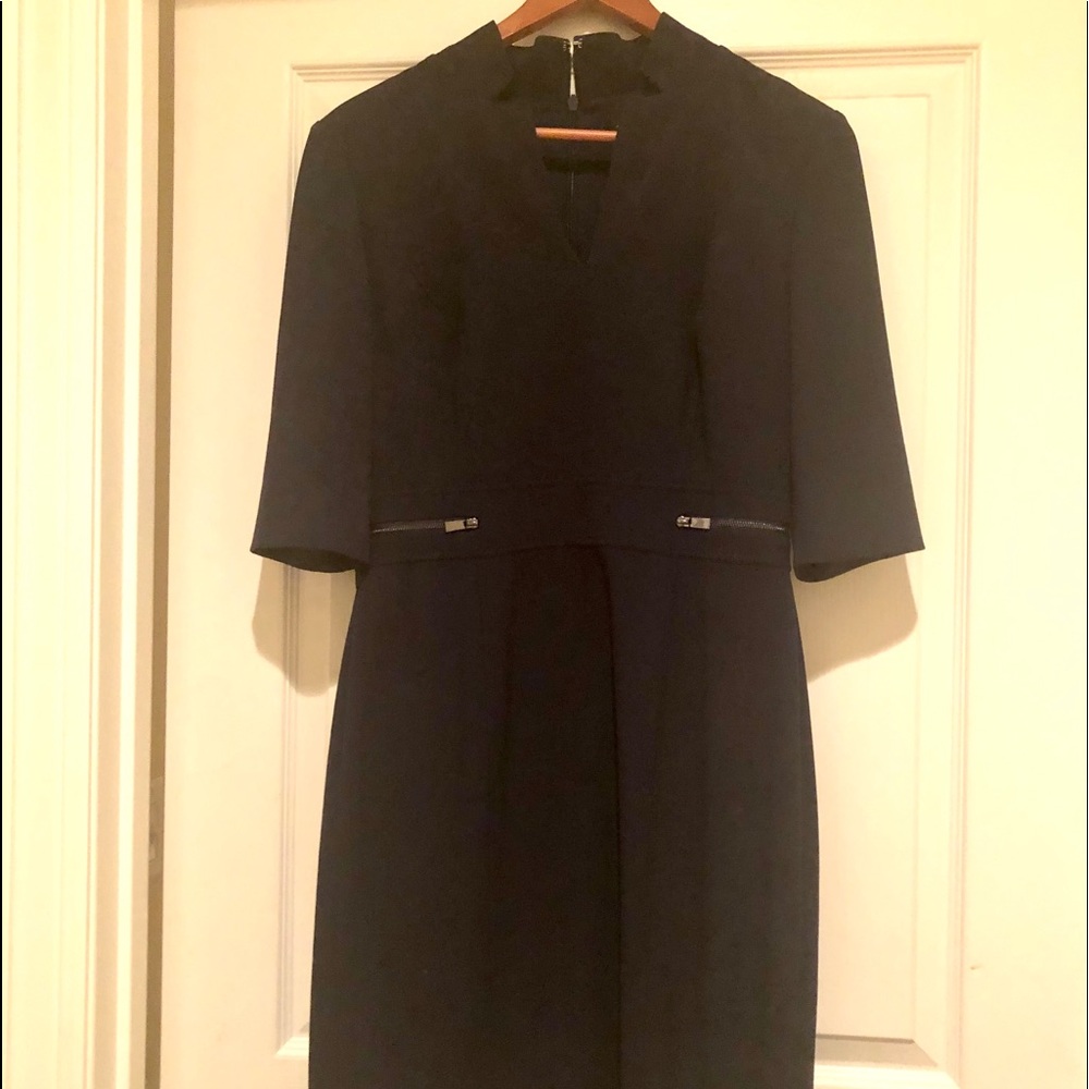 TAHARI Adam S. Levine Dress Size 6, Dark Navy.